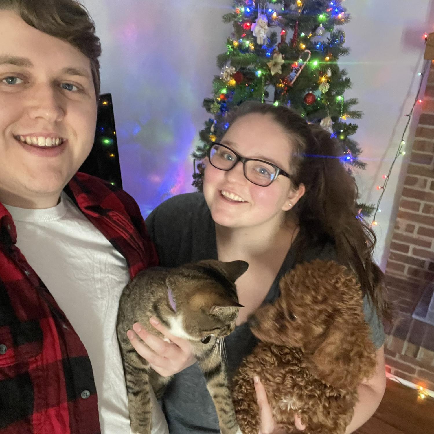 The best family photo we have to date… the fur babies need to learn how to cooperate 😂