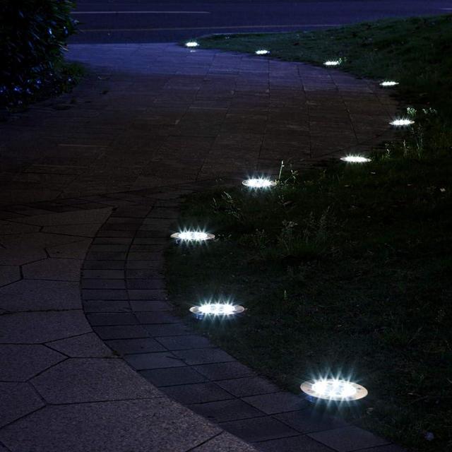 SOLPEX Solar Outdoor Lights 20 Packs, Solar Garden Lights Outdoor Waterproof Bright Pathway Landscape Lighting Decor for Deck, Lawn, Patio, Yard, Driveway, Step and Walkway (20Pack, White)