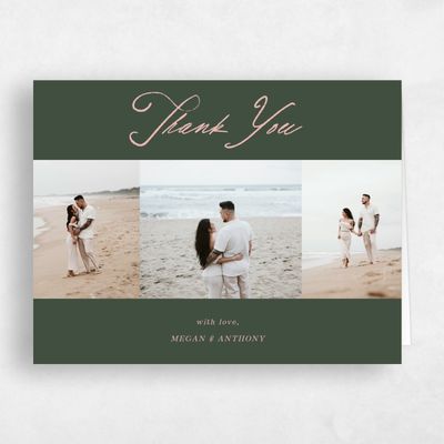 Evergreen Wedding Thank You - Cristal Multiphoto