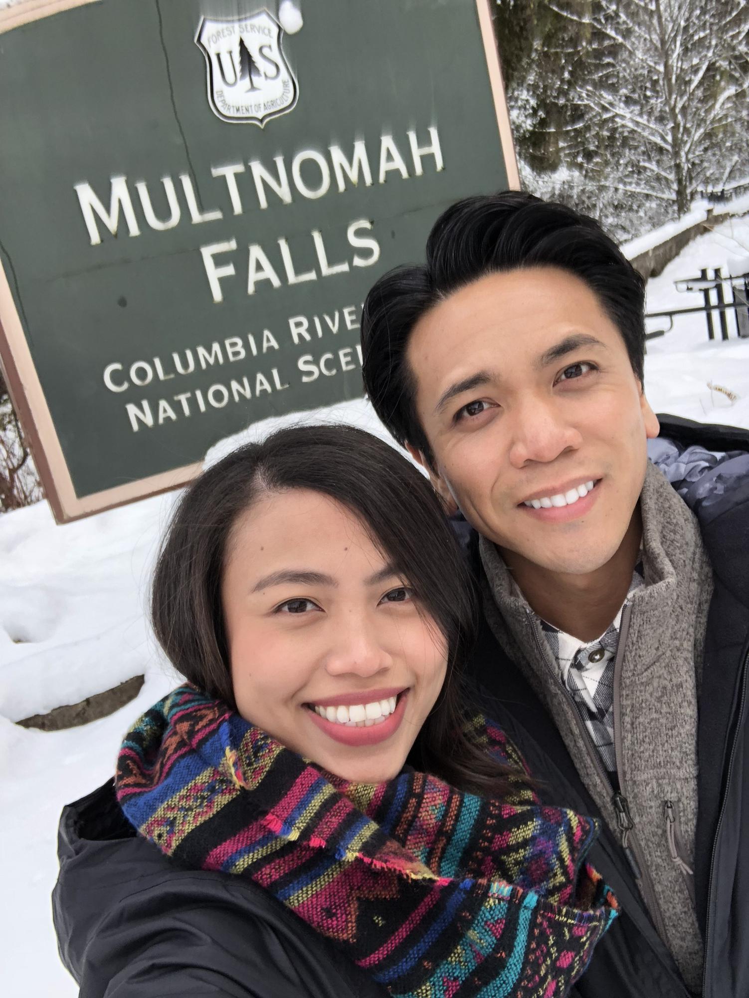 Our first trip to Portland, OR - welcomed with a snow storm!