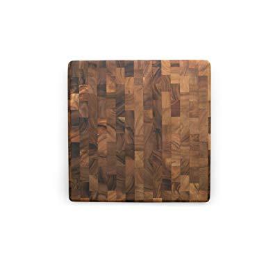 Ironwood Gourmet 28218 Square Charleston End Grain Chef's Board , Acacia Wood