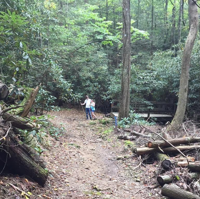 Another picture taken by Lucy on Fort Mountain. Eventually she stopped taking photos to preserve battery life. We were afraid we would have to spend the night lost on the mountain.