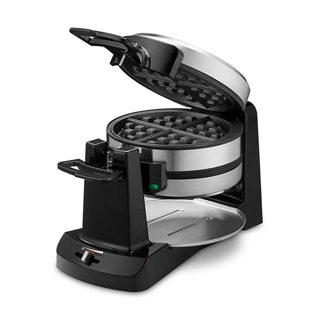 Cuisinart WAF-F40 Double Flip Belgian Waffle Maker, 15.11"(L) x 8.35"(W) x 19.79"(H), Silver