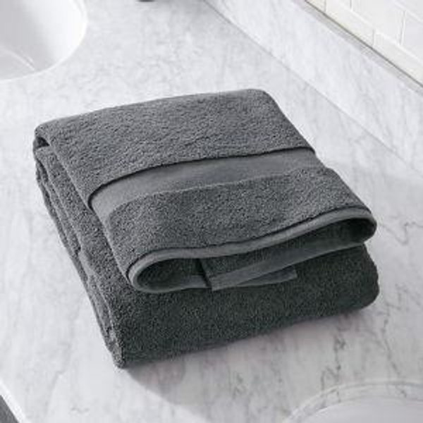 Organic Turkish Cotton Slate Bath Towel