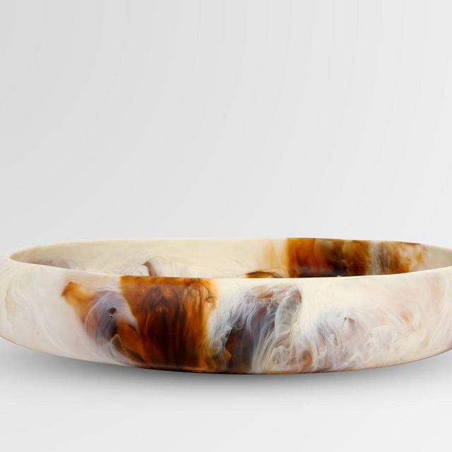 Dinosaur Designs Large Resin Rock Bowl - Light Horn