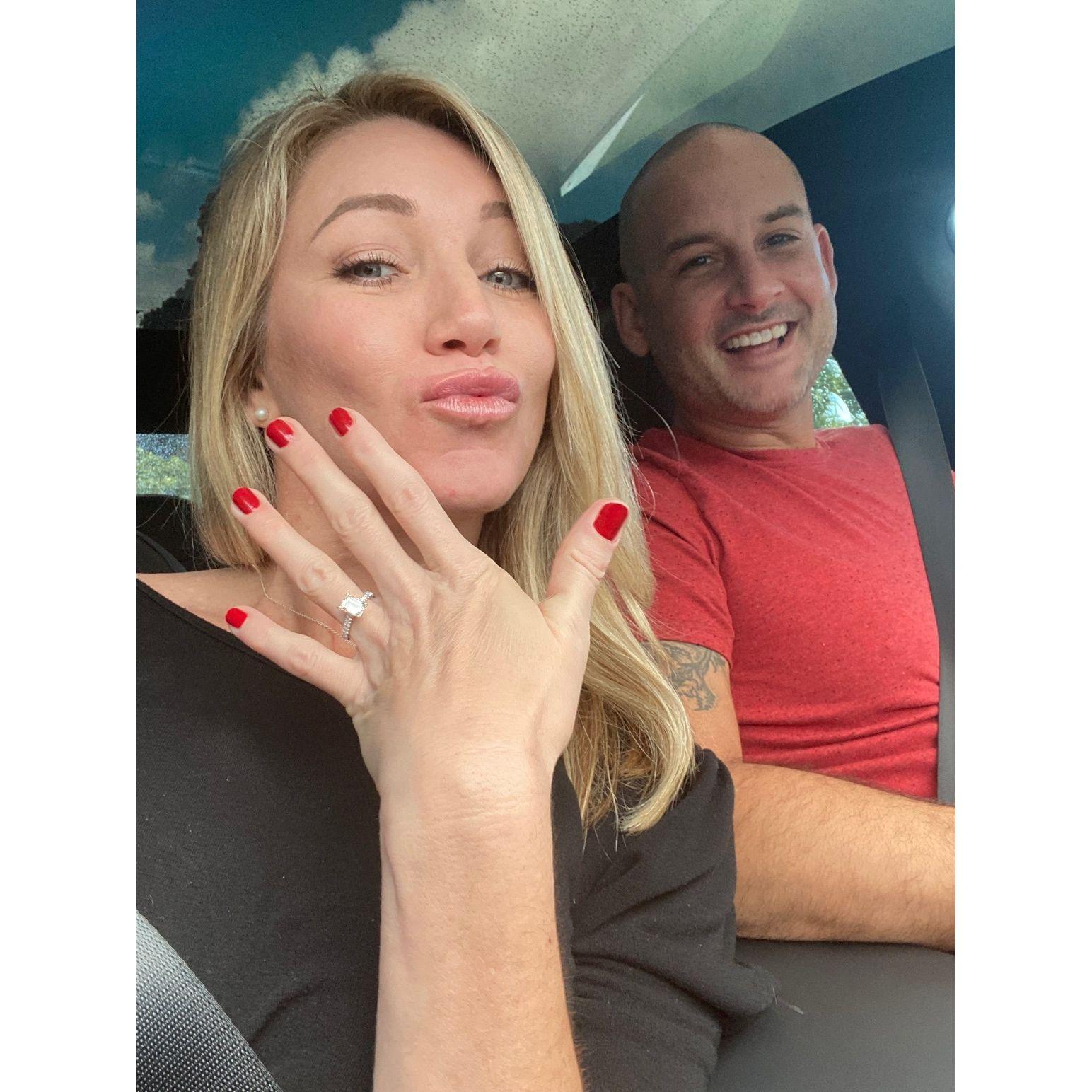 The day we got engaged...