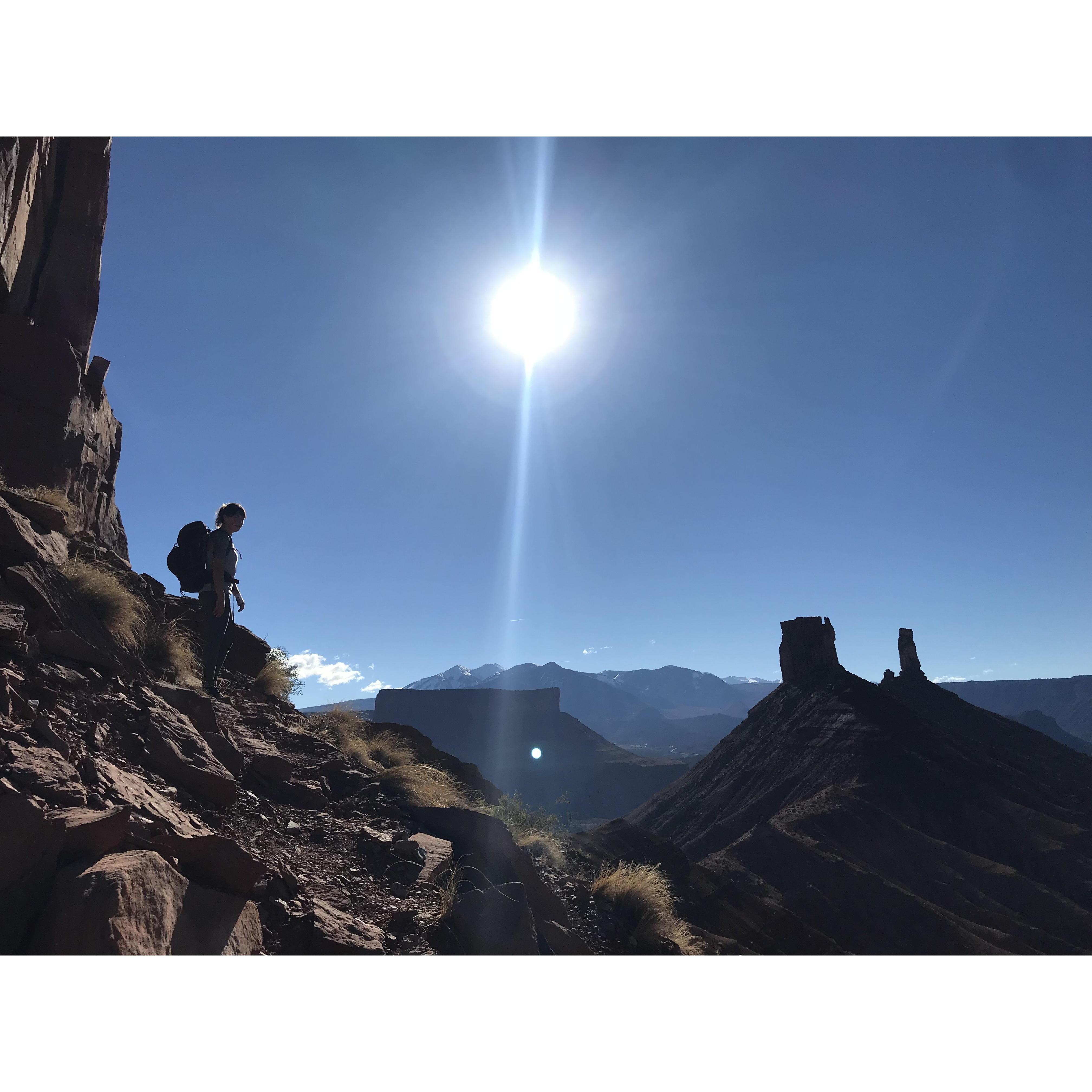 Desert exploring.