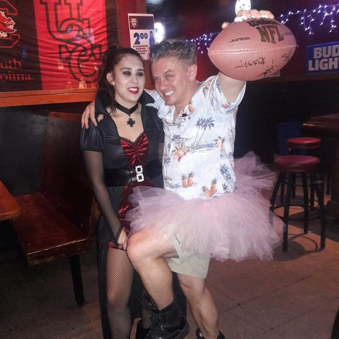 1st halloween as Ace Ventura and a vampire