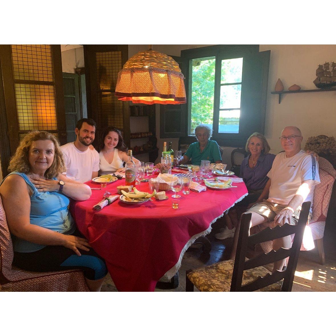 August 10, 2024 - We went back to Spain together for the second time! And a few hours after this photo Sarah landed in the ER with appendicitis and had to have emergency surgery!