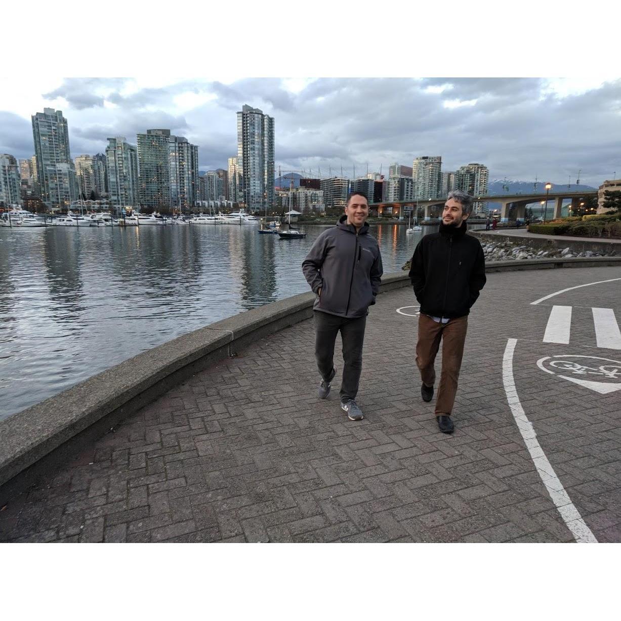 Family stroll around False Creek