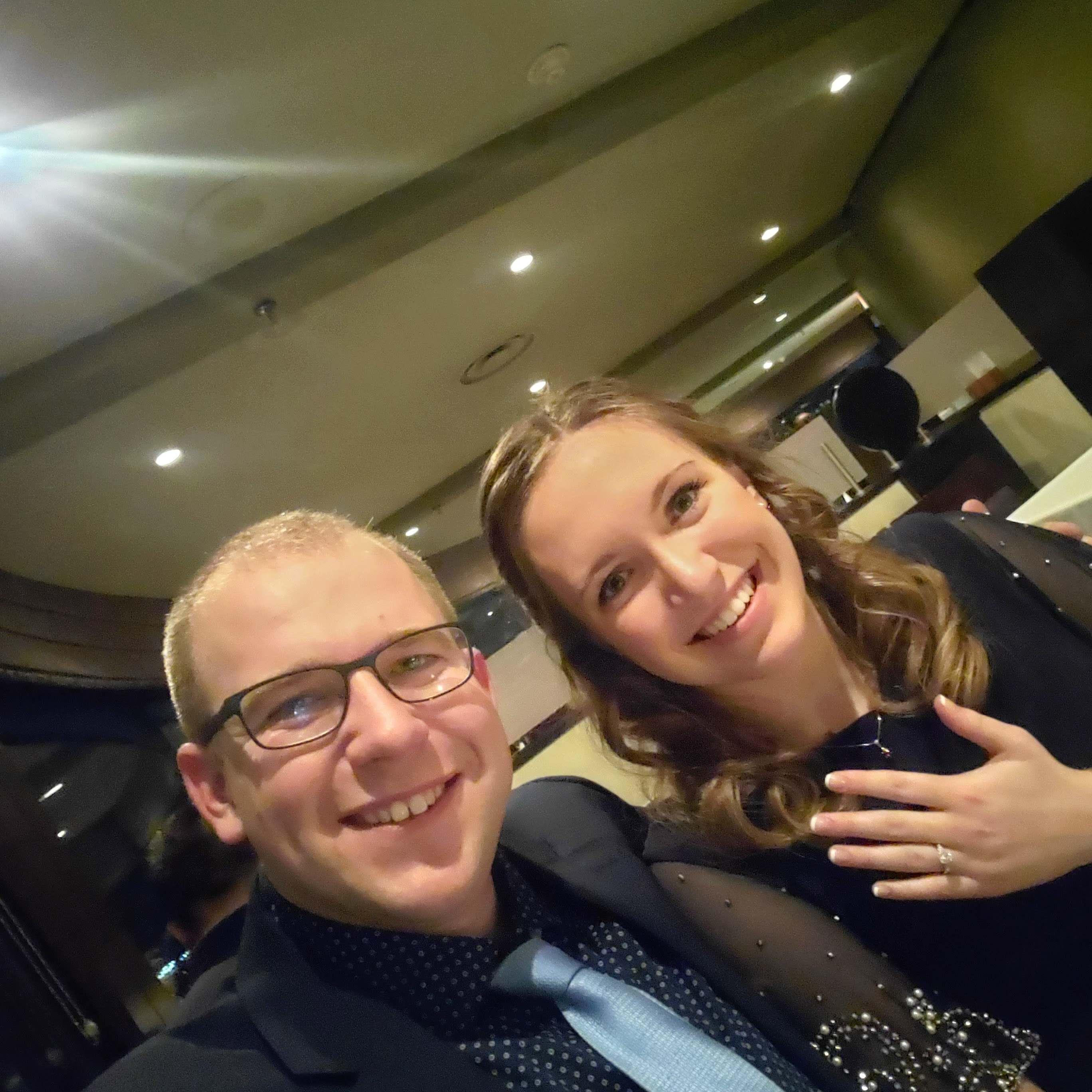 Dinner at La Ronde right after we got engaged! January 22, 2022