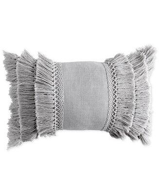 Home 12" x 18" Fringe Decorative Pillow
