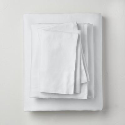 100% Washed Linen Solid Sheet Set - Casaluna™