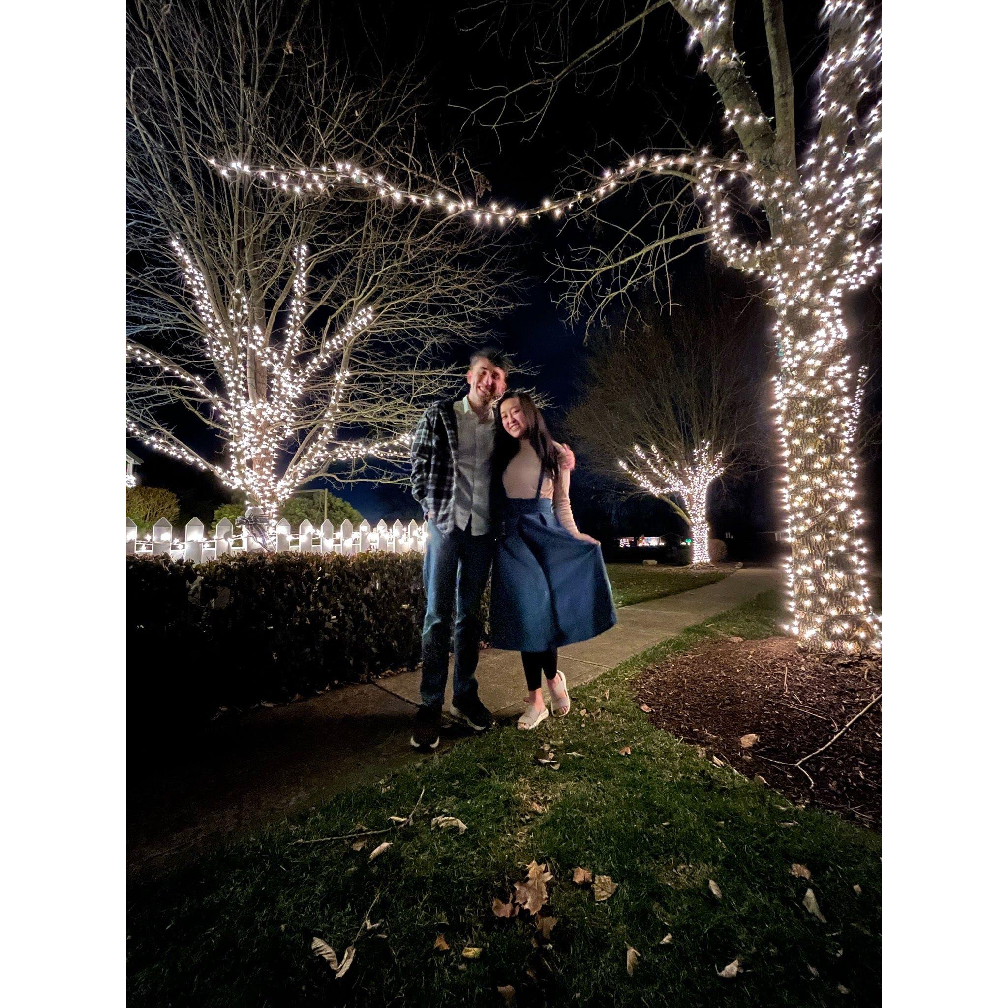 December 18, 2022 - After becoming official, Michael and Josie went out on their first "official" date to eat out and see the pretty Christmas lights