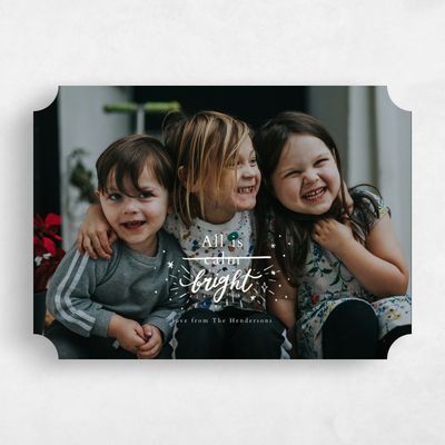 White Ticket Holiday Card - Twilight Photo
