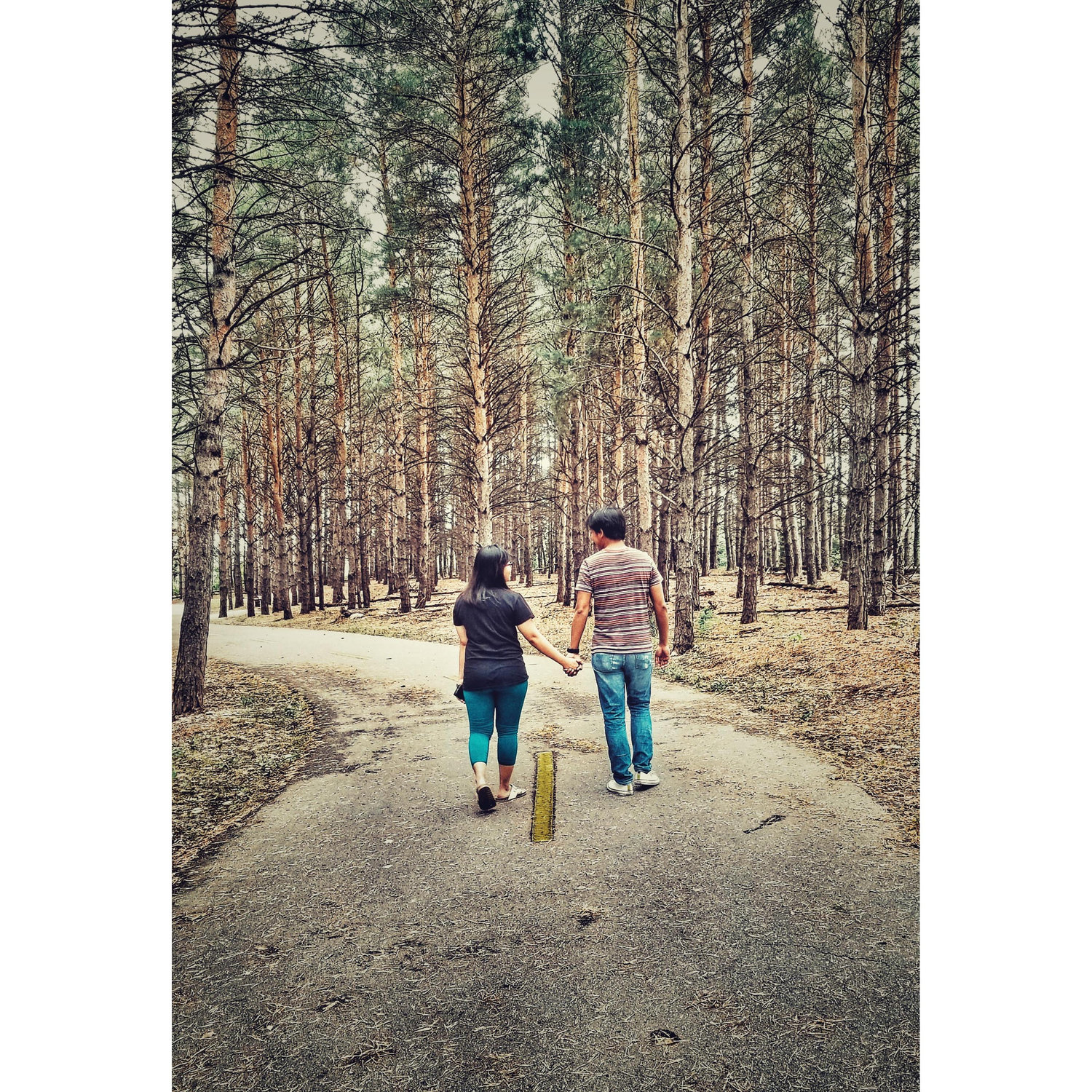 Their first of the many walking shots.