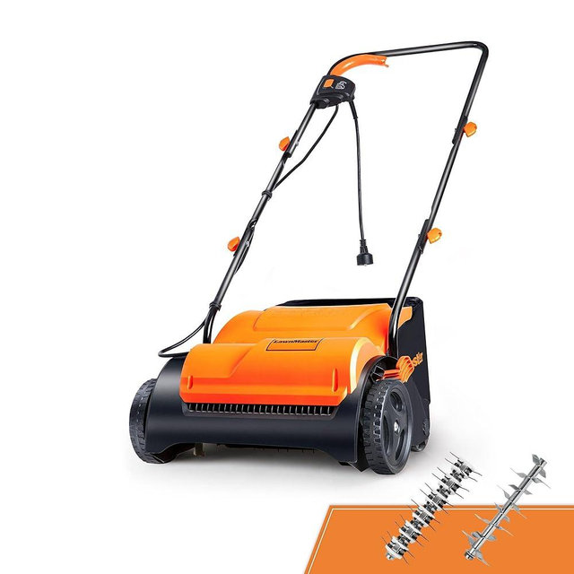 LawnMaster GV1212B Scarifier and Dethatcher 13-Inch 12AMP
