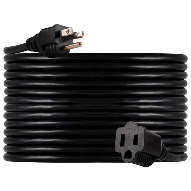 UltraPro, Black, GE 40 ft Extension, Indoor/Outdoor, Grounded, Double Insulated Cord, UL Listed, 36826