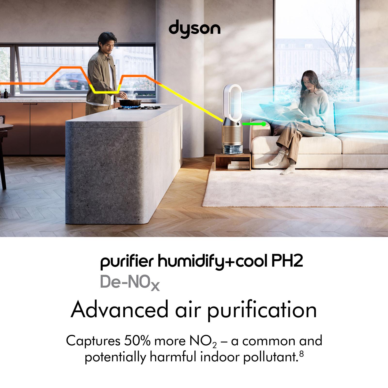 Dyson, Purifier Humidify & Cool PH2 De-NOx Purifying Fan | Zola
