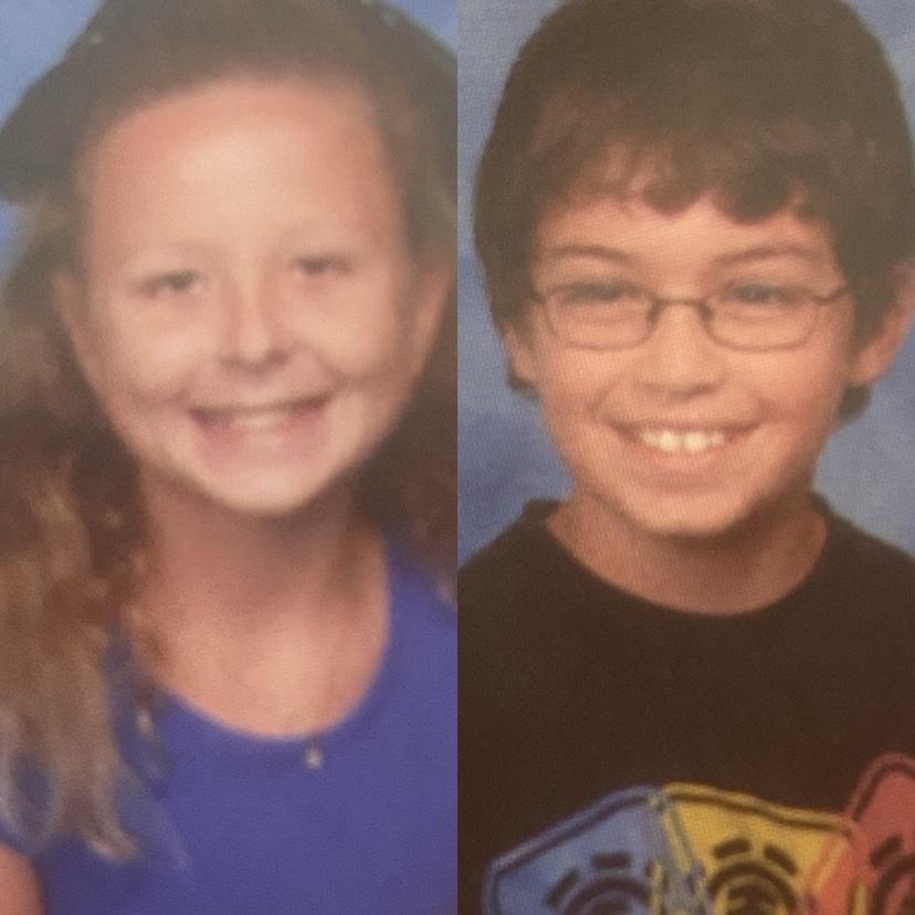 The yearbook pictures from the 5th grade class Bobby and Isabelle were in together!