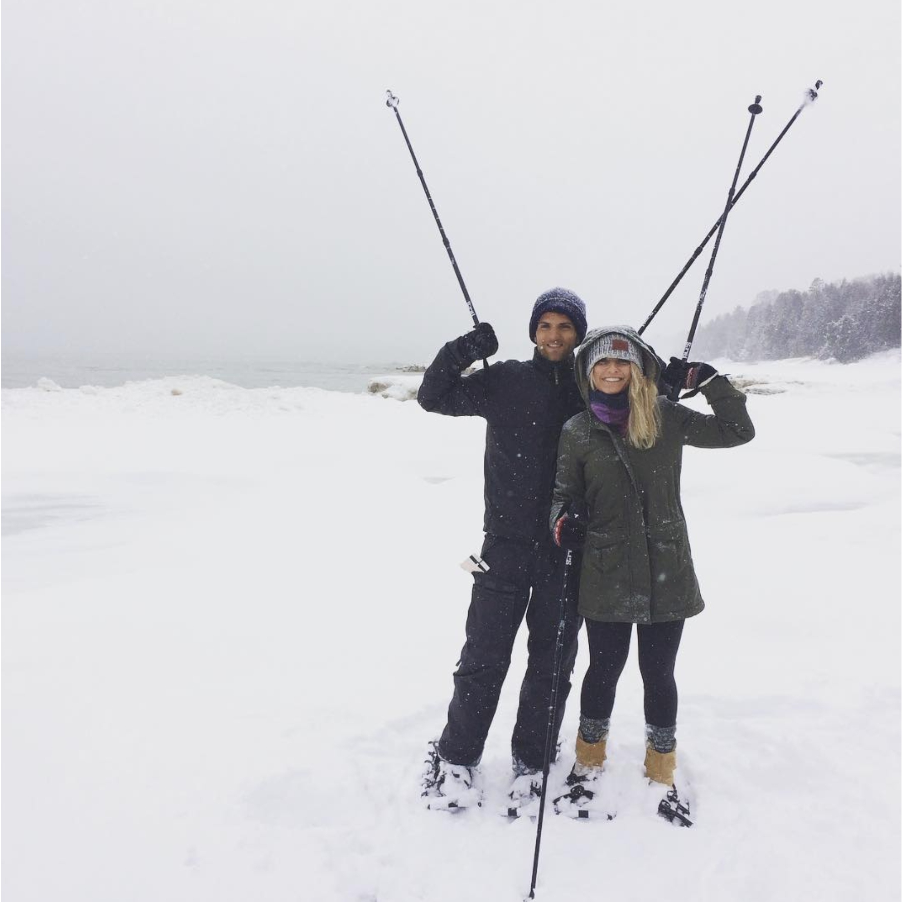 Snow shoeing in one of our favorite spots: Door County