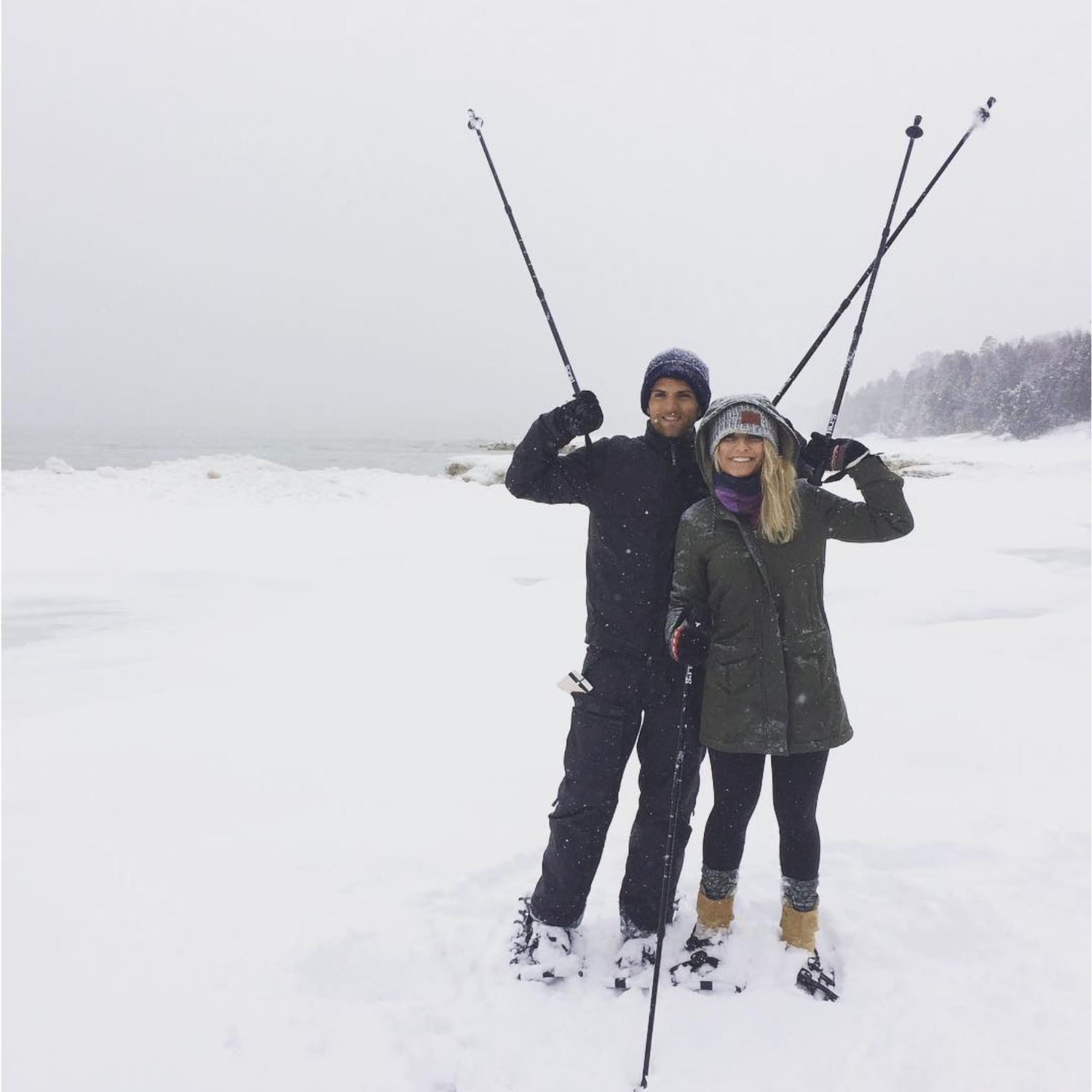 Snow shoeing in one of our favorite spots: Door County