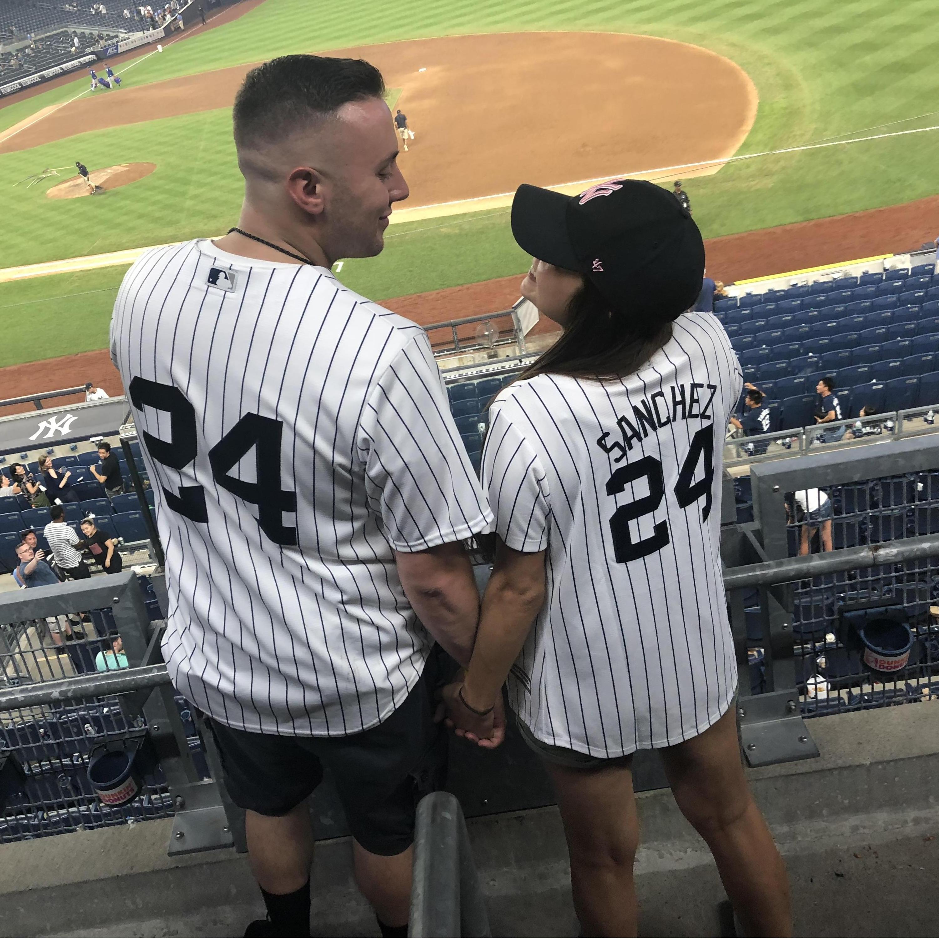 Tyler's favorite baseball team is the New York Yankees, of course! This picture was from the first baseball game I've ever attended.