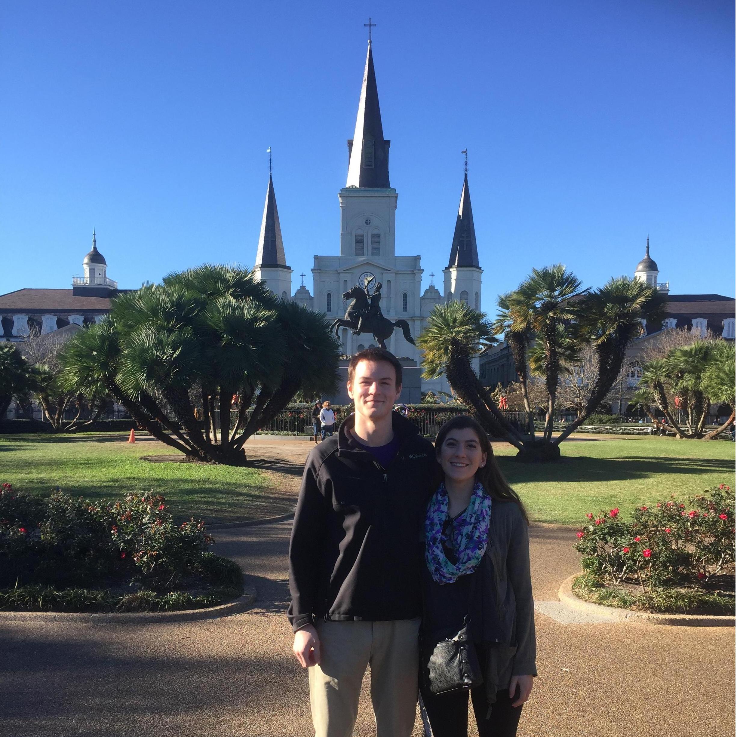Dwight's first trip to see me in Louisiana!