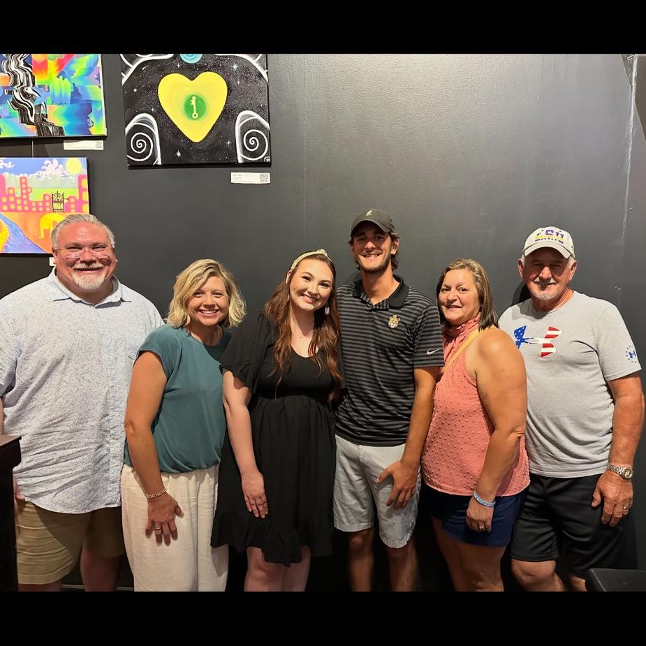 Tylers parents drove to Florida to surprise us and celebrate our engagement!