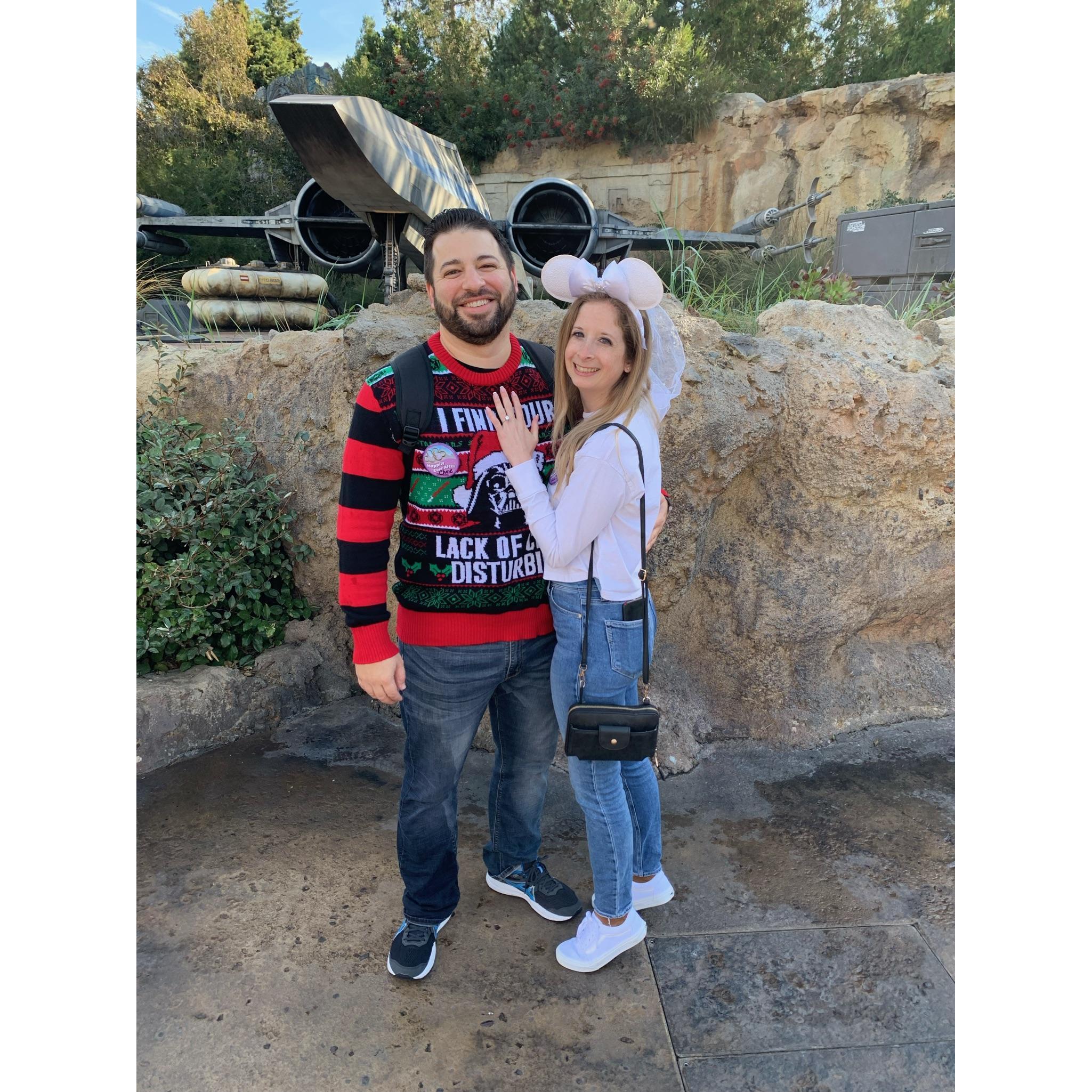 Nerds doing Star Wars stuff, Disneyland, CA, December 2021