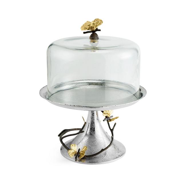 Michael Aram Butterfly Ginkgo Pastry Dish with Dome