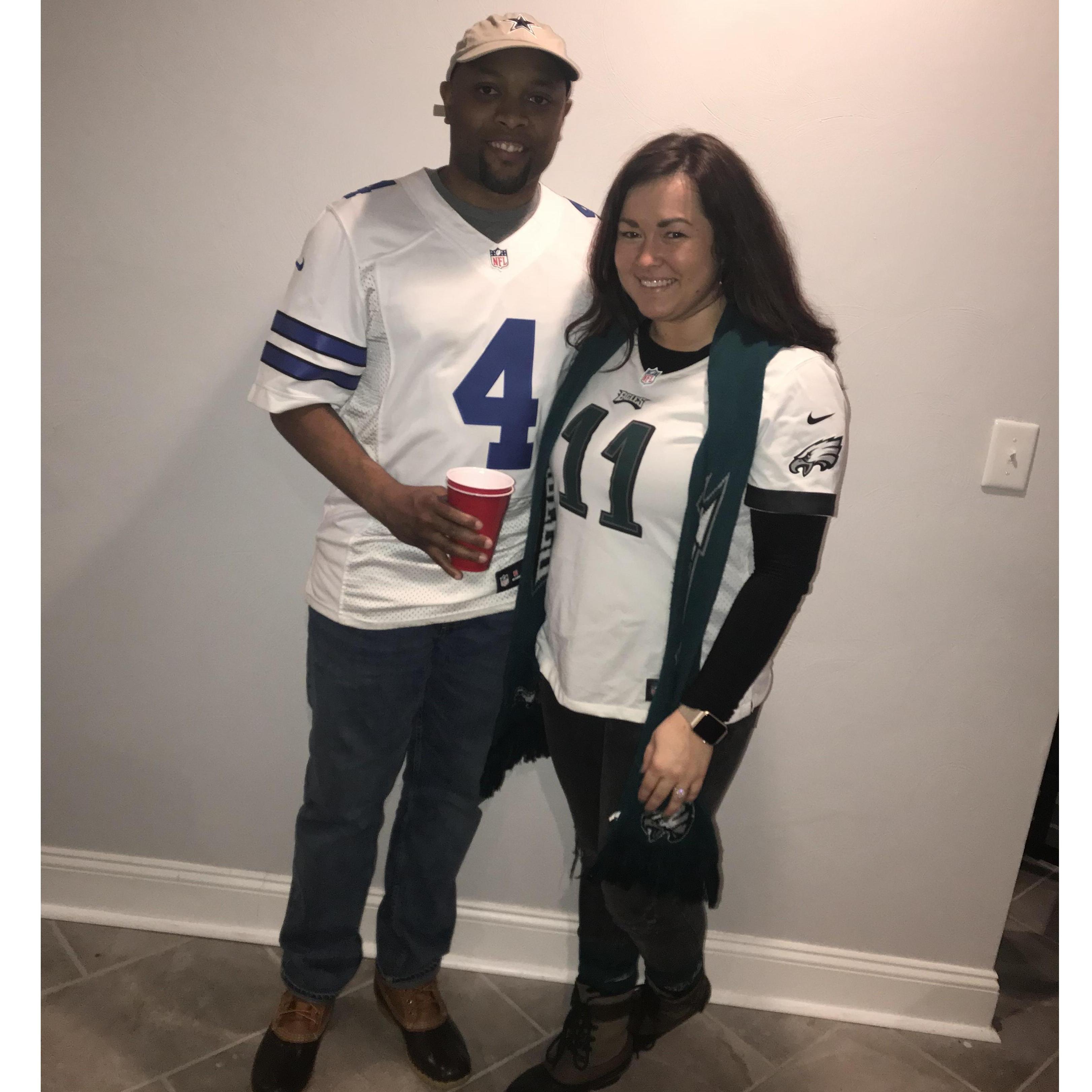 Just after he popped the question, and I said yes....