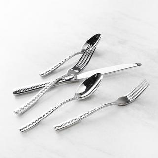 Lucca Faceted 5-Piece Flatware Set, Service for 1