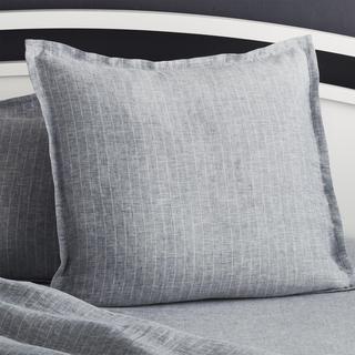 Linen Pinstripe Euro Pillow Sham