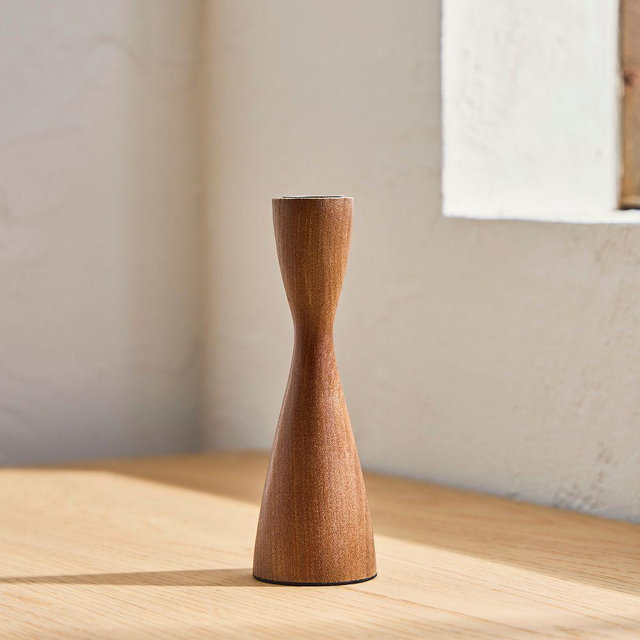 Tira Wood Taper Holder, Dark Ash, Medium