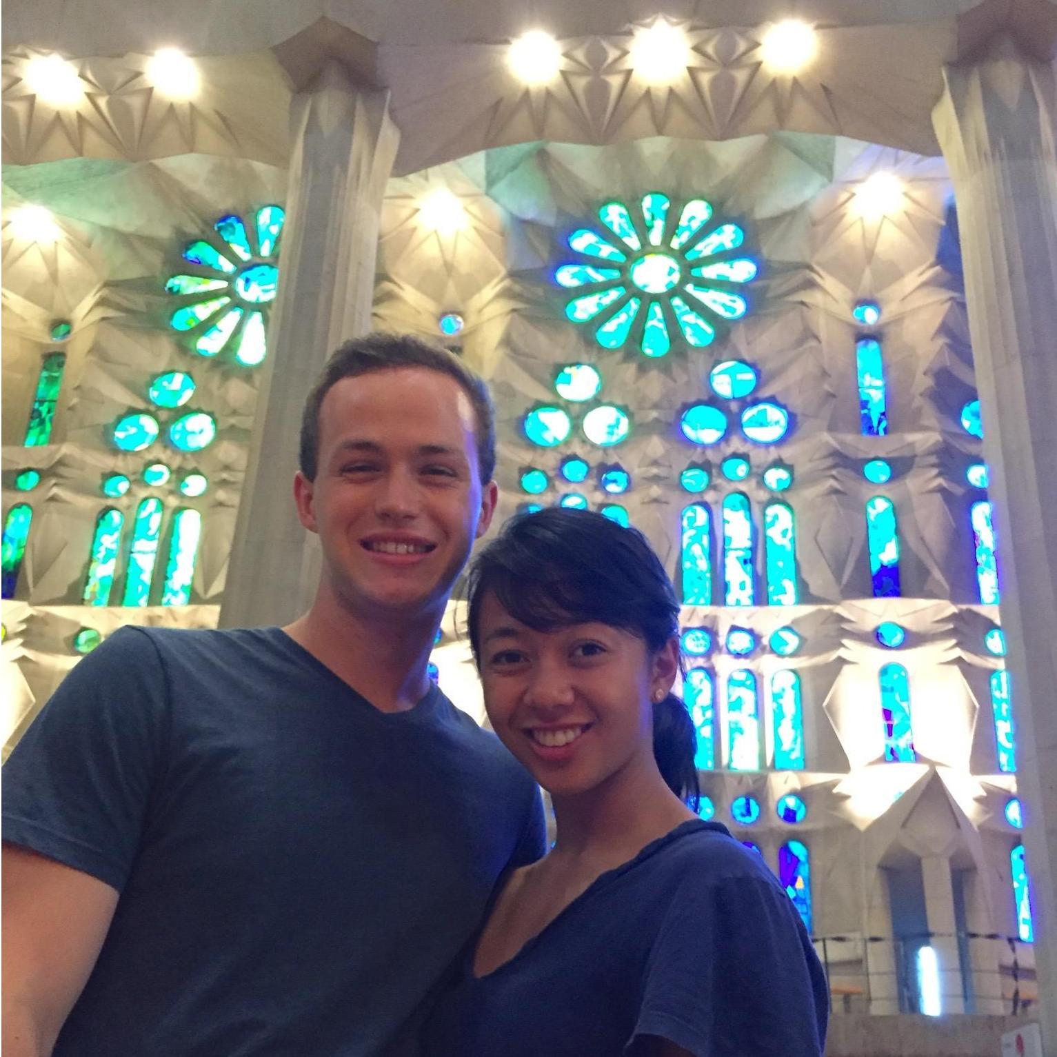 We're so blessed to have experienced so many incredible things together, like Gaudi's Sagrada Familia in Barcelona, Spain.