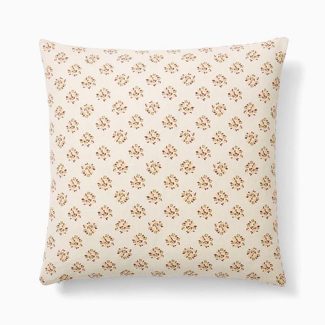 Emma Chamberlain Reversible Floral Pillow Cover, 20"x20", Red