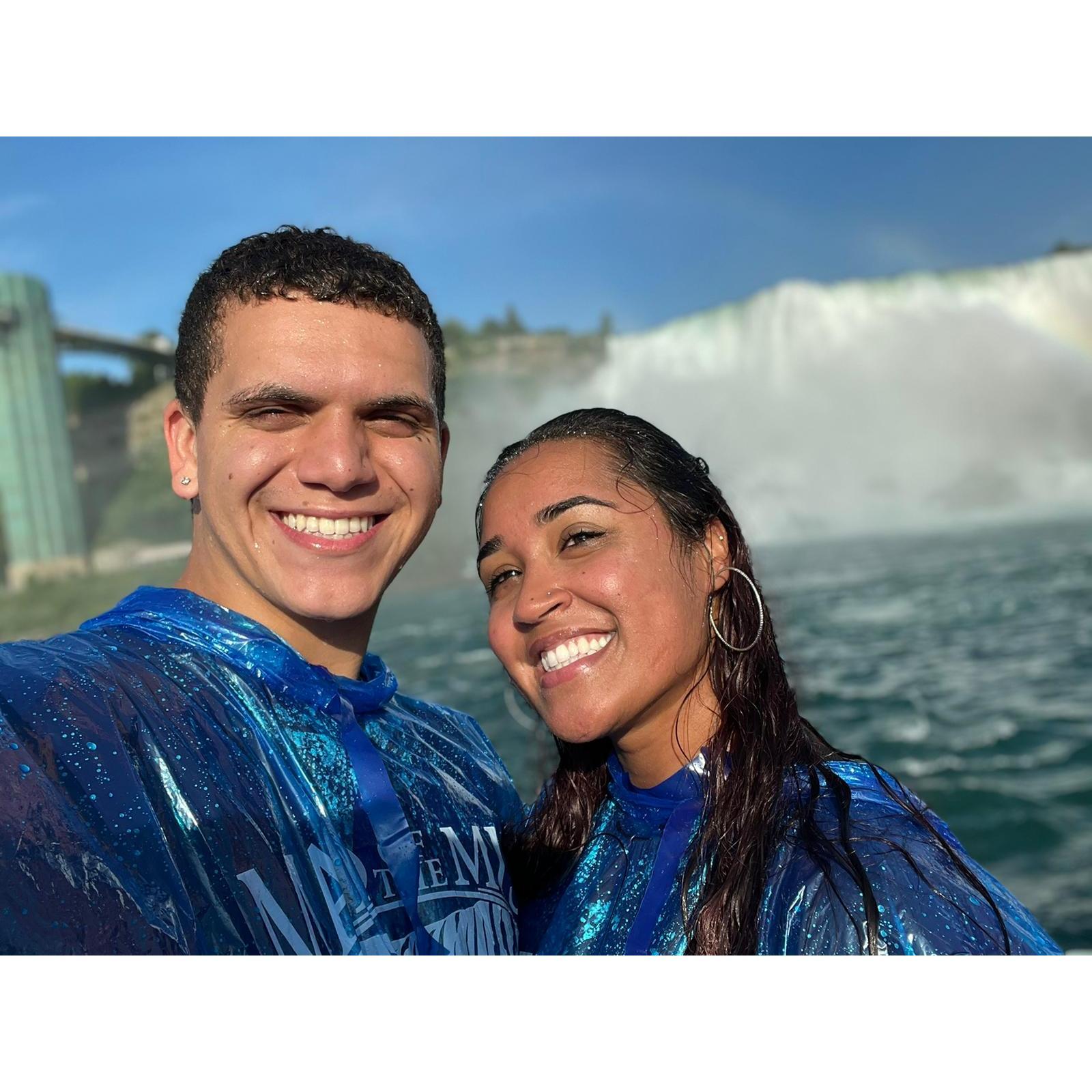 Visit to the Niagara Falls. Nuestro visit en las Catarataras del Niagara.