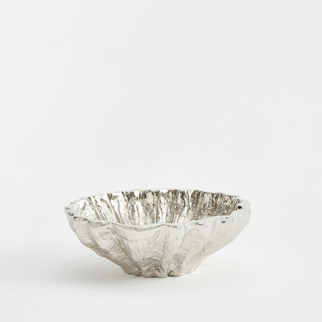 Scalloped Shell Bowl – Nickel – Small
