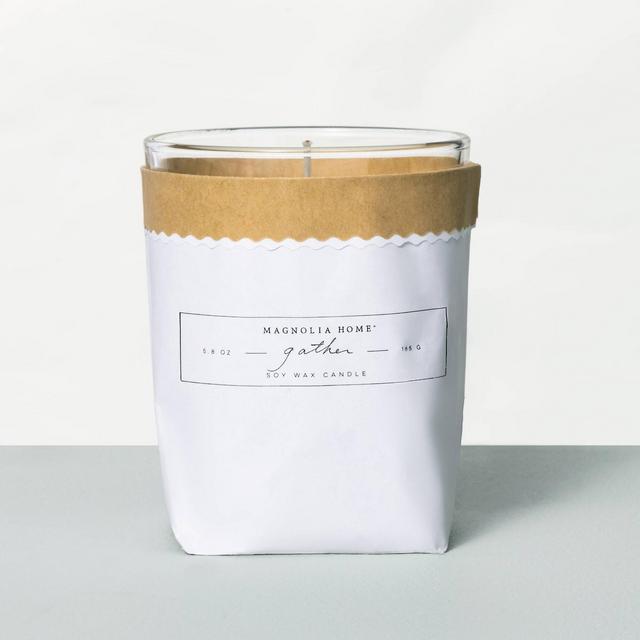 5.8oz Bagged Glass Jar Candle Gather - Magnolia Home by Joanna Gaines