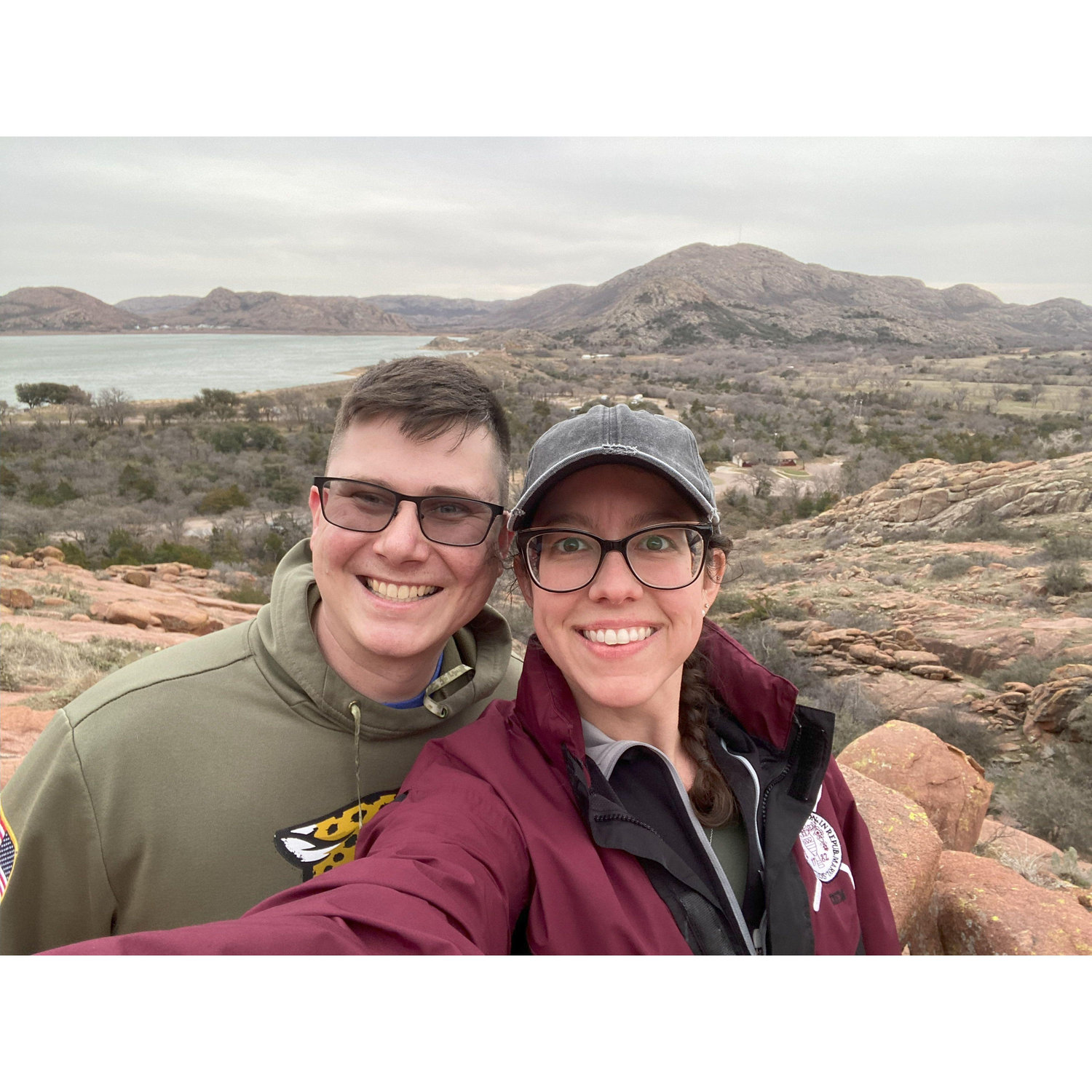 Quartz Mountain - Zachary showing Carly the beauty around where we'll be living