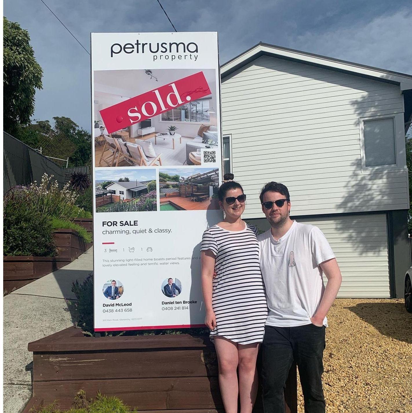 We bought our first house together in 2021.