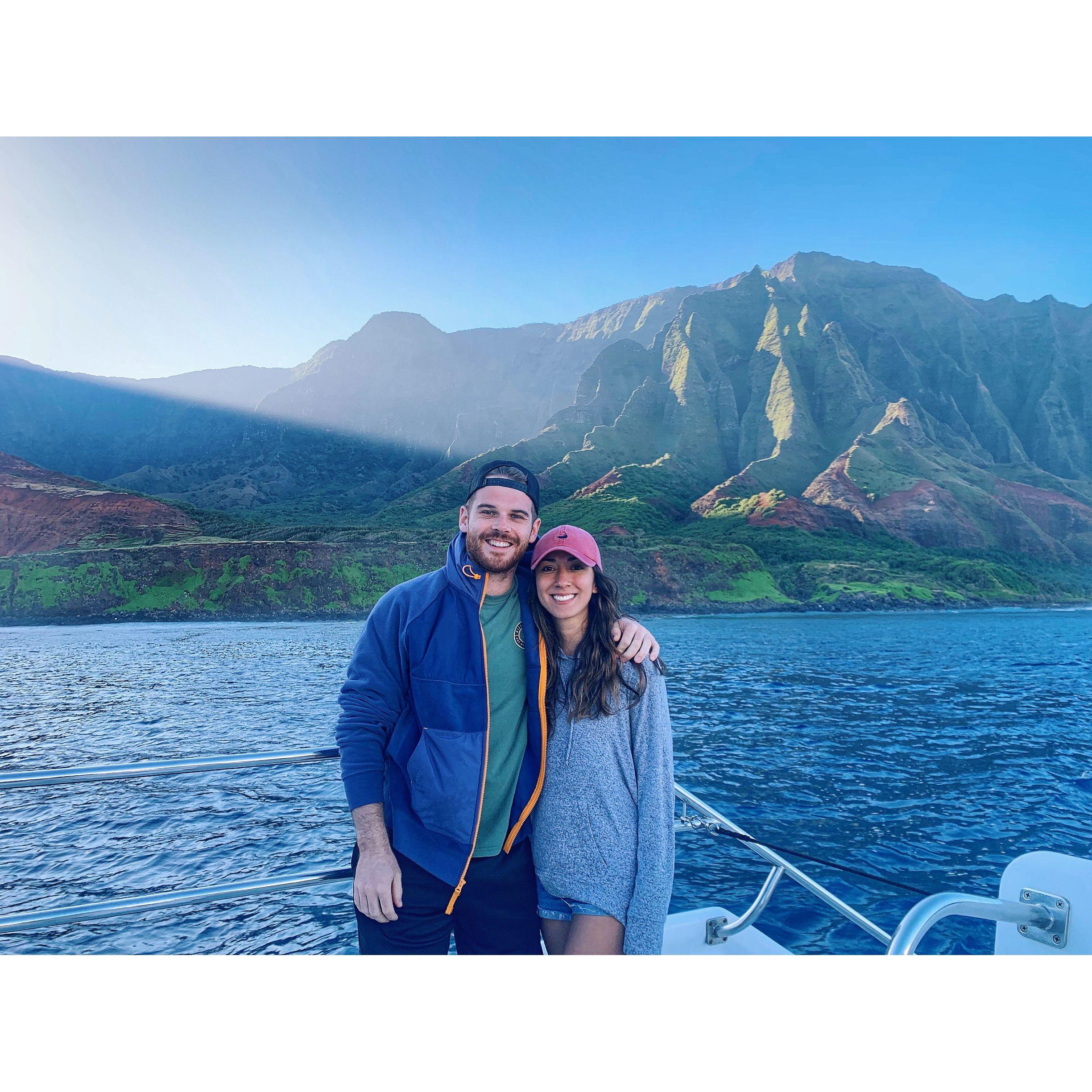 Na Pali Coast in January 2020