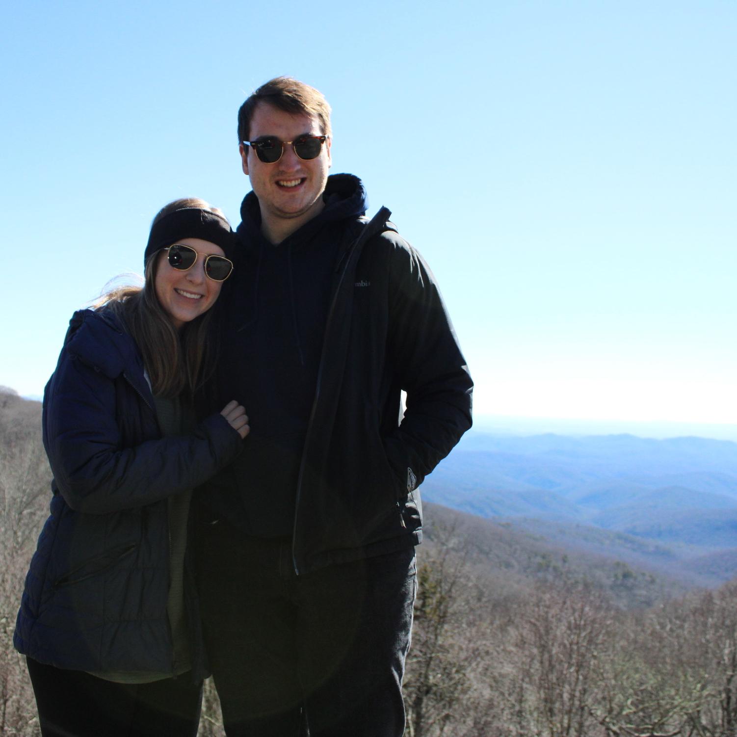 February 2022 | A hike in Boone to celebrate 1 year together