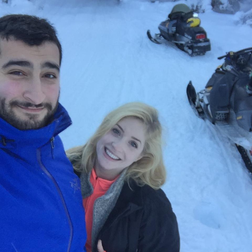 Snowmobiling... before the big crash