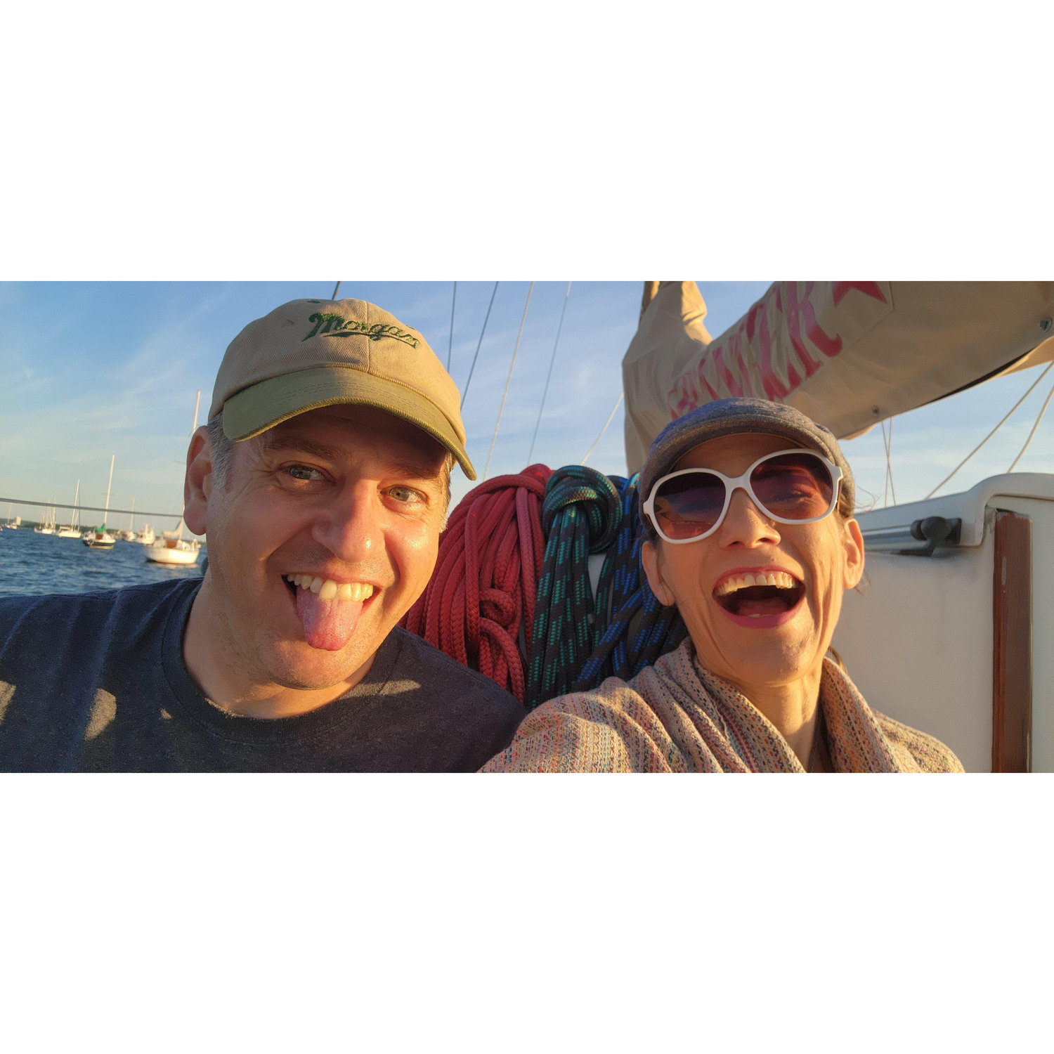 Fun on a boat