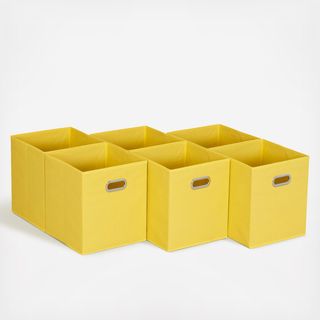 Fabric Storage Cube Bin, Set of 6