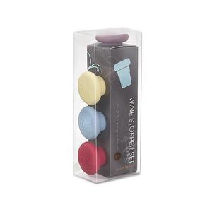 Outset B229 Silicone Wine Bottle Stoppers Set of 4 Multicolor