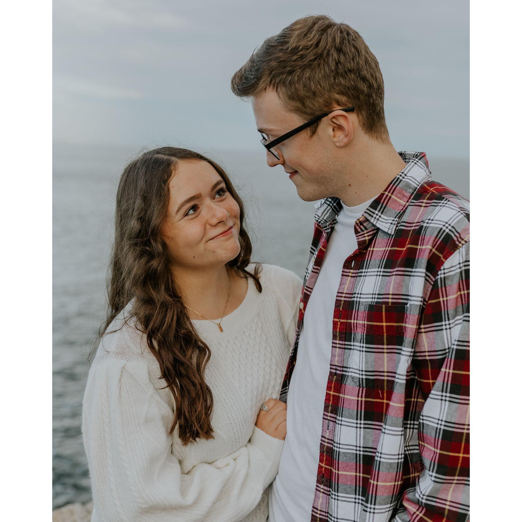 Photos from our dear friend celebrating our first year together. 10/1/22.