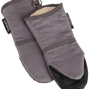 Best Brands Consumer Products, Inc - Cuisinart Oven Mitt with Non-Slip Silicone Grip, Heat Resistant to 500° F, Grey, 2-Pack